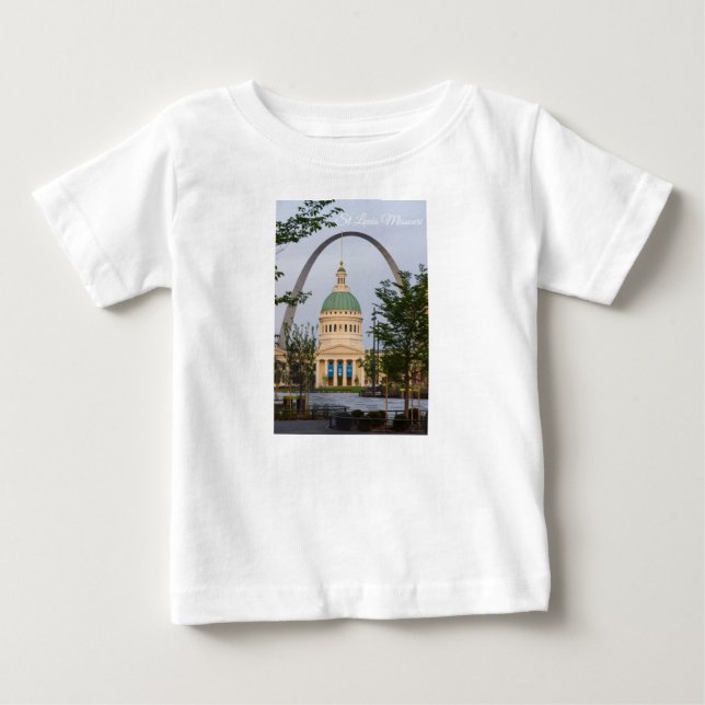 Camiseta Para Bebê Rua Louis History (Frente)