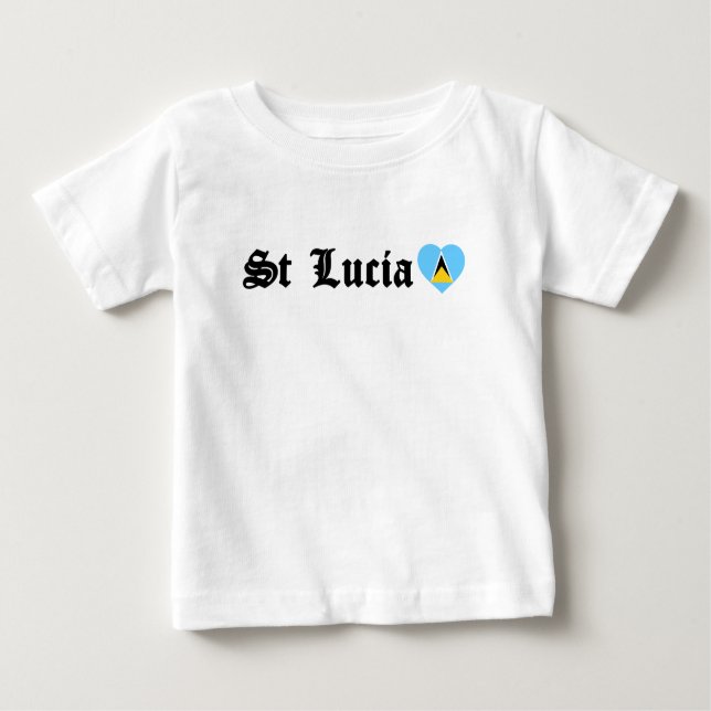 Camiseta Para Bebê Rua Lucia Blackletter Santo Lucian Flag Carnaval (Frente)