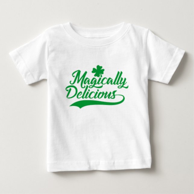 Camiseta Para Bebê Rua magicamente deliciosa. Dia de Patrick (Frente)