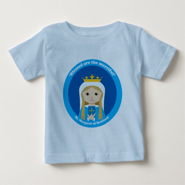 Camiseta Para Bebê Rua. Margaret da Escócia (Frente)