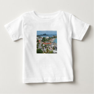 Camiseta Para Bebê Rua: Martin e Marigot Bay Photo Baby