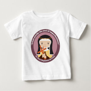 Camiseta Para Bebê Rua: Mary Magdalene de Pazzi