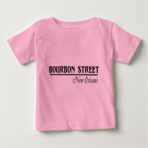 Camiseta Para Bebê Rua Nova Orleães de Bourbon