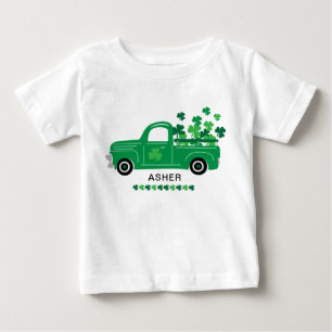 Camiseta Para Bebê Rua, o nome personalizado do caminhão de Shamrock