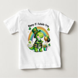 Camiseta Para Bebê Rua, Patricks Day Dino