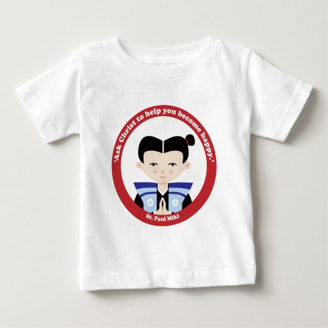 Camiseta Para Bebê Rua. Paul Miki (Frente)