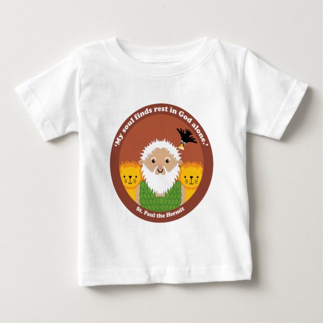 Camiseta Para Bebê Rua, Paul, o Hermit (Frente)
