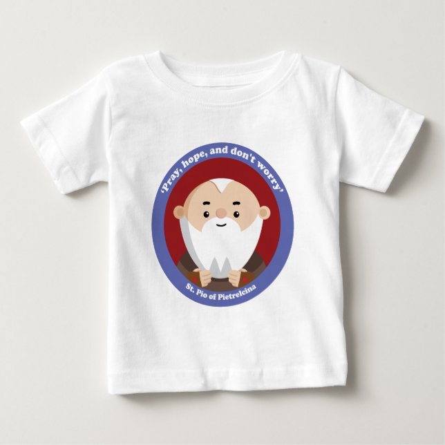 Camiseta Para Bebê Rua Pio de Pietrelcina (Frente)