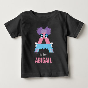 Camiseta Para Bebê Rua Sésamo A é para Abby