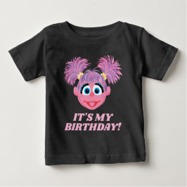 Camiseta Para Bebê Rua Sésamo | Abby Cadabby - É o meu aniversário