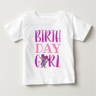 Camiseta Para Bebê Rua Sésamo   Abby - Garota de Aniversário