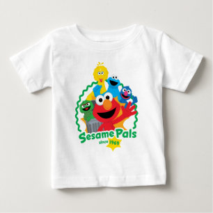 Camiseta Para Bebê Rua Sésamo Amigos De Sésamo Desde 1969