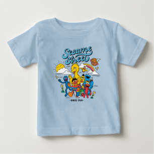 Camiseta Para Bebê Rua Sésamo   Desde 1969