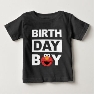 Camiseta Para Bebê Rua Sésamo   Elmo Birthday Boy