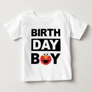 Camiseta Para Bebê Rua Sésamo   Elmo Birthday Boy