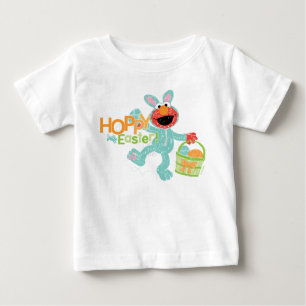 Camiseta Para Bebê Rua Sésamo - Elmo Páscoa de lúpulo