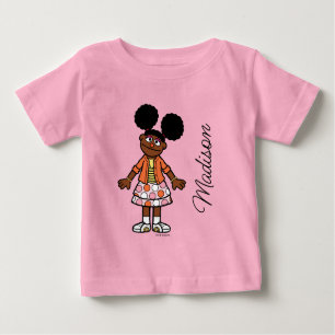 Camiseta Para Bebê Rua Sésamo   Gabrielle Adicionar Seu Nome