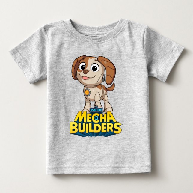 Camiseta Para Bebê Rua Sésamo | Mecha Builders Tango (Frente)
