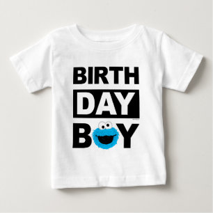 Camiseta Para Bebê Rua Sésamo Monstro do Biscoito - Bebê do Garoto