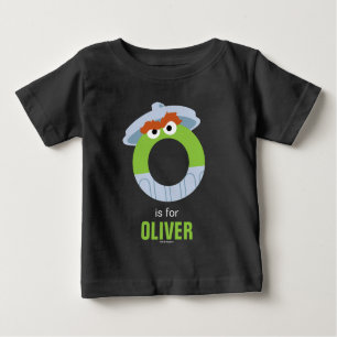 Camiseta Para Bebê Rua Sésamo   O é para Oscar