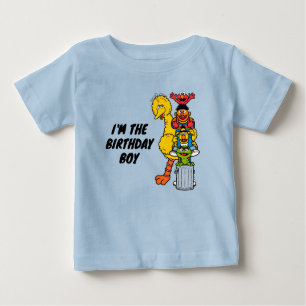 Camiseta Para Bebê Rua Sésamo   Parabéns Parabéns Aniversário