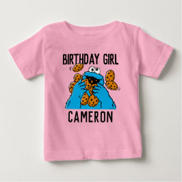 Camiseta Para Bebê Rua Sésamo | primeiro aniversario de Monstro de Co