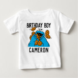 Camiseta Para Bebê Rua Sésamo | primeiro aniversario de Monstro de Co