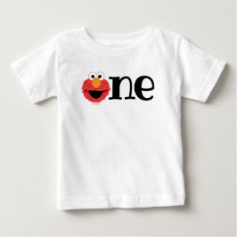 Camiseta Para Bebê Rua Sésamo | primeiro aniversario Elmo — Bebê
