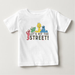 Camiseta Para Bebê Rua Sésamo Vamos na rua!