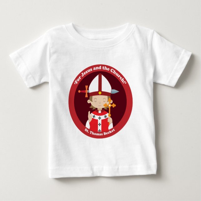Camiseta Para Bebê Rua, Thomas Becket (Frente)