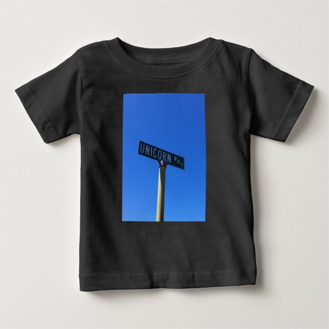 Camiseta Para Bebê Rua Unicórn Way. (Frente)