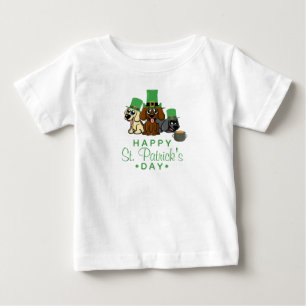 Camiseta Para Bebê Ruas bonitas, Cachorros do Dia de Patrick Leprecha