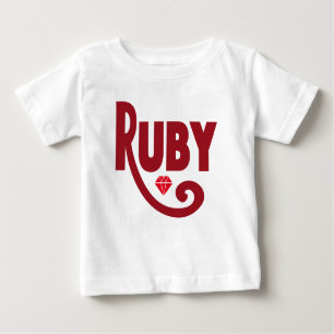Camiseta Para Bebê Ruby