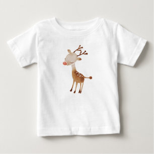 Camiseta Para Bebê Rudolf (Rudolph) a rena
