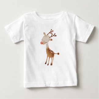 Camiseta Para Bebê Rudolf (Rudolph) a rena