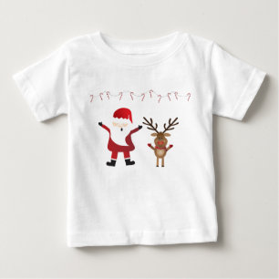 Camiseta Para Bebê Rudolph Red Nosed Reindeer
