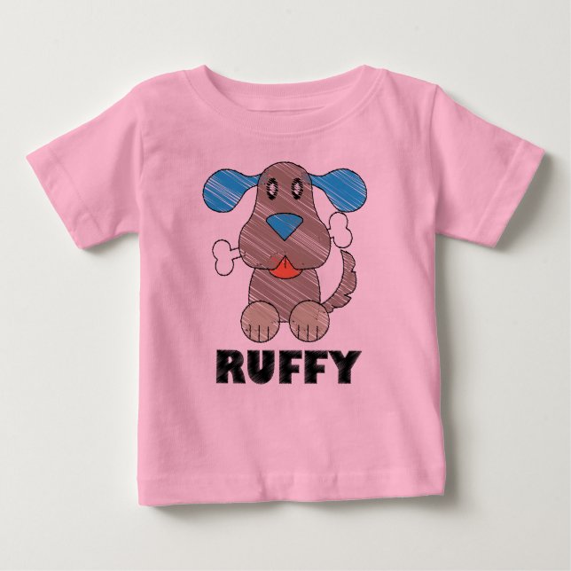 Camiseta Para Bebê Ruffy - Baby Fine Jersey T-Shirt (Frente)