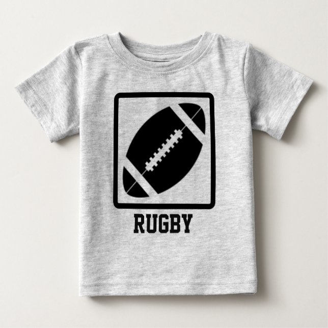 Camiseta Para Bebê Rugby (Frente)