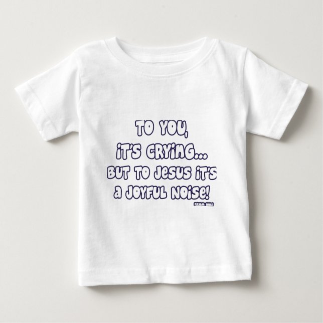 Camiseta Para Bebê Ruído alegre (Frente)