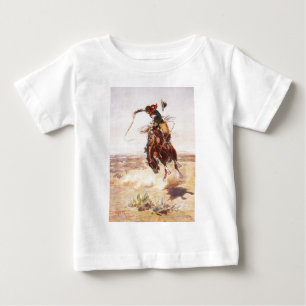 Camiseta Para Bebê Ruins de Charles Marion Russell em 1904