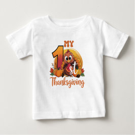 Camiseta Para Bebê Rustic Thankanding Pumpkin Watercolor Autumn