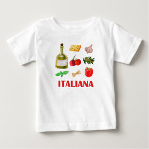 Camiseta Para Bebê Sabor italiano