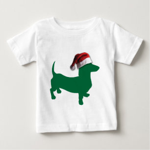 Camiseta Para Bebê Sacos de Natal com chapéus de Natal