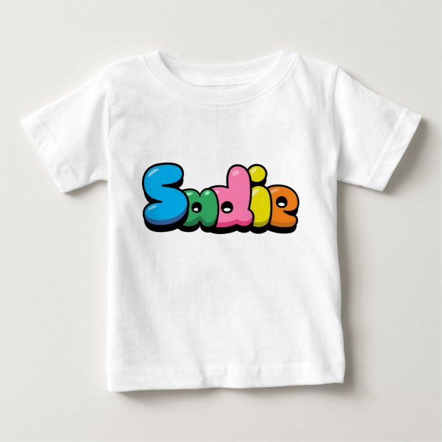 Camiseta Para Bebê Sadie (Frente)