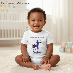 Camiseta Para Bebê Sagitário Personalizado com Impressão Impressionis