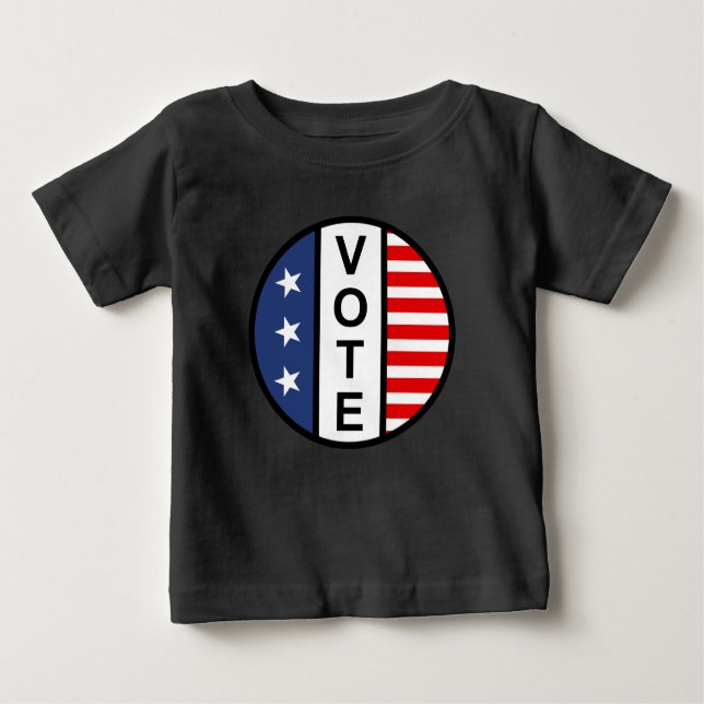 Camiseta Para Bebê Saia e vote (Frente)
