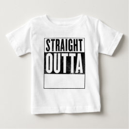 Camiseta Para Bebê Saída do hetero "________" para a teia do bebê lev