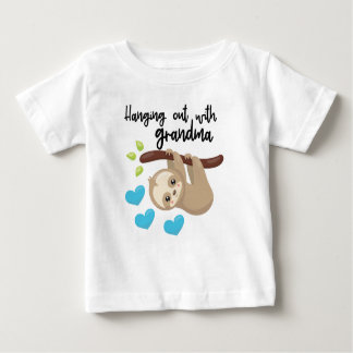 Camiseta Para Bebê Saindo com a avó onsie
