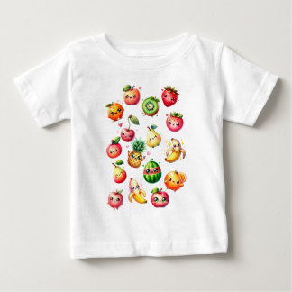 Camiseta Para Bebê Salada de Frutas