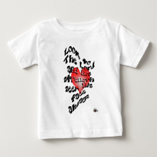 Camiseta Para Bebê Salmo 1054 (Frente)